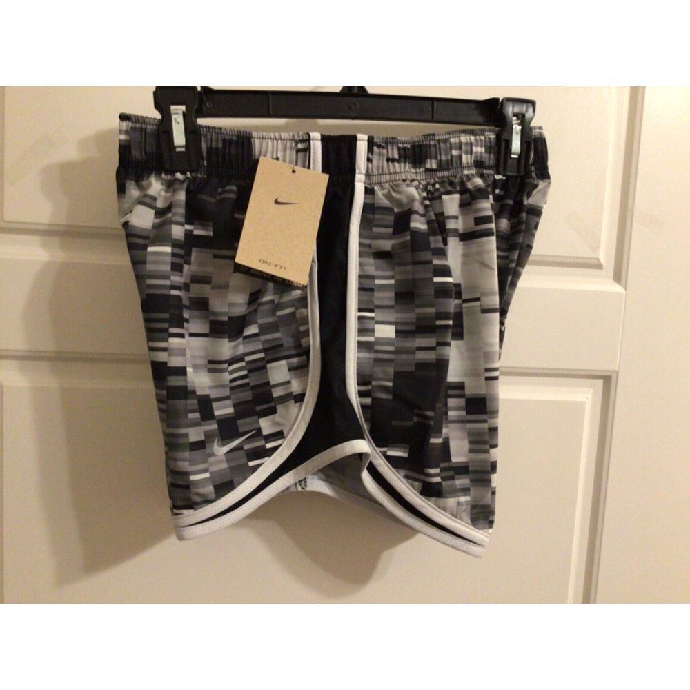 NIKE Dri-Fit Running Shorts NWT Women's S Black Gray Lined Athletic‎ DX0044-010 - Picture 3 of 4
